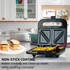 OVENTE Electric Sandwich Maker with Non-Stick Plates, Indicator Lights, Cool