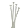 100x Cable Ties Removable 150 x 7.6 mm White Reusable