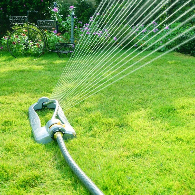 Melnor 4000 Sq Ft Metal Turbo Oscillating Lawn Sprinkler 20