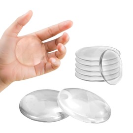 GODAYS 8PCS Door Stoppers Wall Protector, Rubber Door Stops Shock Absorber, Quiet & Reusable Door Knob Protector, Clear Stopper de Porte, Door Handle Bumper (8, 5cm Set)