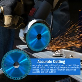 Generic 3 PCS 5 Inch Indestructible Disc 2.2 - Cut Everything in Seconds,Upgrade Indestructible Disc for Angle Grinder 7/8''(125mm),Circular Saw Blades for Ceramic Tile Glass Metal Wood Cutting