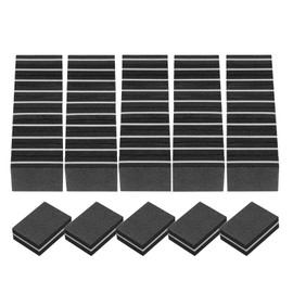 sourcing map 20pcs Mini Nail Buffers, 100/180 Grit Nail Sanding Blocks, Bulk Nail Buffing Polishing Blocks Professional Nail Polisher Set for Acrylic and Natural Nails, Black