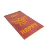 Vossen Bee Happy Beach Towel 100 x 180 cm BlackBerry