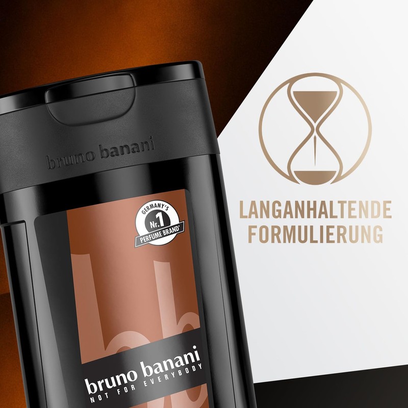 bruno banani Magnetic Man Shower Gel, 3-in-1 Shower Gel with