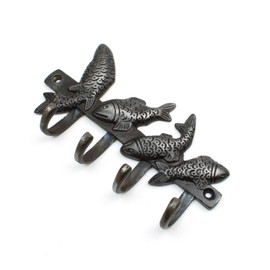 Oakcrafts - Cast Iron Fish Design Hooks