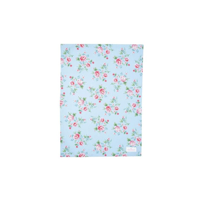 GreenGate [A] Tea towel Alma pale blue