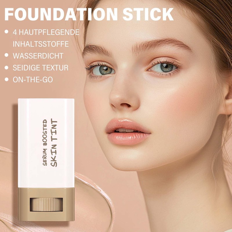 Foundation Stick, Serum Boosted Skin Tint Balm, Full Coverage Foundation