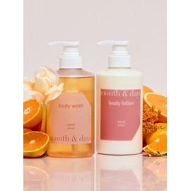 [Body SET] Month & Days Perfume Care Coral Artisan Body Package Citrus and Herb Fragrance (Body Wash 500ml + Body Lotion 500ml) / [바디SET] 먼스앤데이즈 퍼퓸케어 코랄 아티잔 바디패키지 감귤과허브향 (바디워시 500ml + 바디로션 500ml)