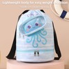 Kids Swimming Bag，Double-Layer Swimming Bag Kids ，Waterproof Compartment Design，Dry and