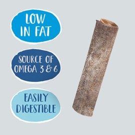 YöL Cod Skin Strips Pet Treats Omega 3 Dog Puppy Reward Snack Low Fat Easily Digestible