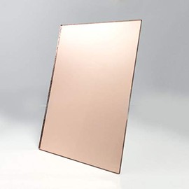 1/8" Acrylic Mirror Sheet,Rose Gold 12" x 12" Mirrored Acrylic Lucite Plexiglass Sheet (Actual Size 11.875" x 11.875")