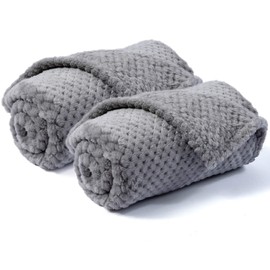 Dog Blanket or Cat Blanket or Pet Blanket, Warm Soft Fuzzy Blankets for Puppy, Small, Medium, Large Dogs or Kitten, Cats, Plush Fleece Throws for Bed, Couch, Sofa, Travel (S/24" x 32", Grey)