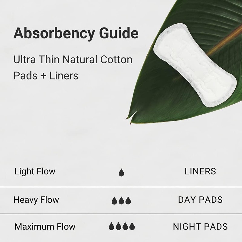 Veeda Natural Cotton Ultra Thin Panty Liners for Women -