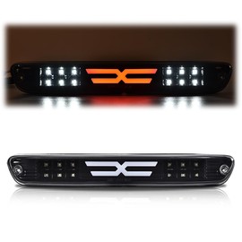 G-PLUS LED 3rd Third Center High Mount X Stop Light Lamp Compatible with 2004-2012 Chevy Colorado/GMC Canyon 2006-2008 Isuzu I-Series 3D LED Bar Tail Brake Light 15286505