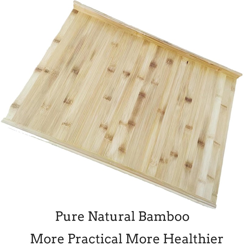 YYRZZ Reversible Pastry Board,19.68" x 16.14" Reversible Bamboo Pastry Board
