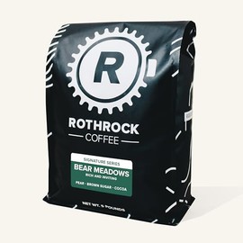 Rothrock Coffee - Bear Meadows - Dark Roast - Whole Bean Coffee - Rich and Inviting - Pear Brown Sugar and Cocoa Notes 5lb bag