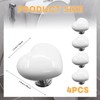 4Pcs Toilet Flush Button,White Plastic Toilet Push Buttons Flush Replacement