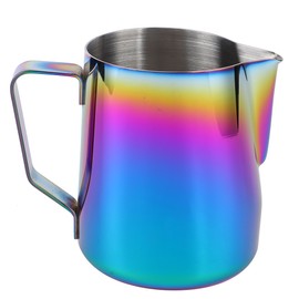 Household Stainless Steel Coffee Frothing Pitcher Cup Latte Art Coffee Accessory 600mlColorful