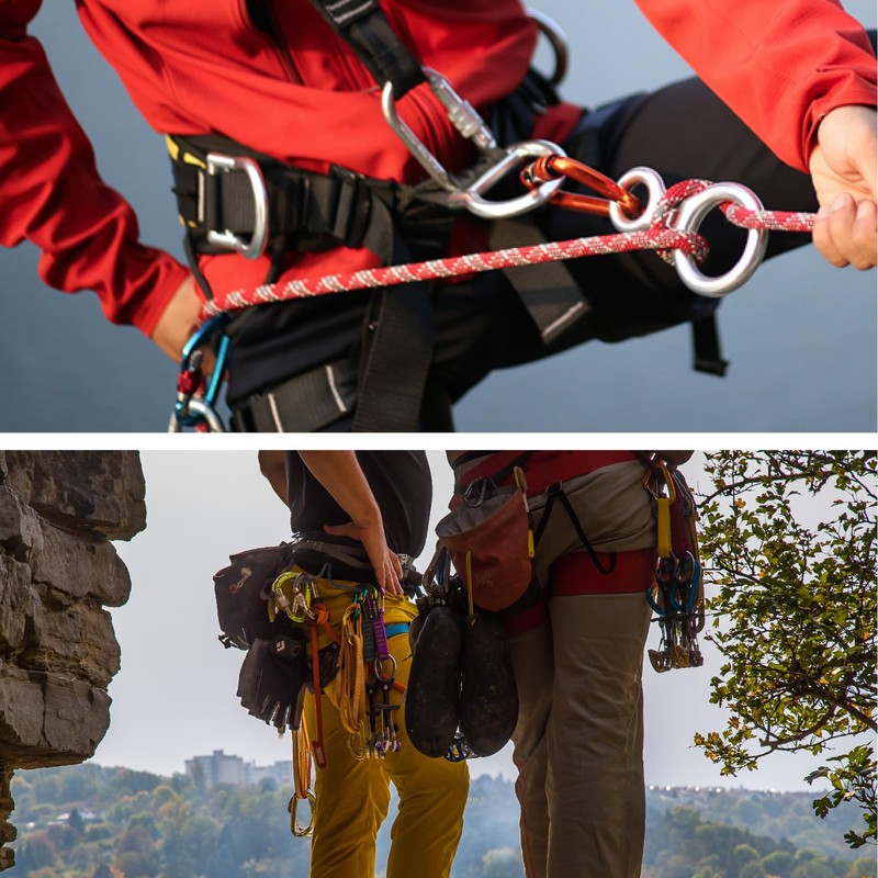 Azarxis 35 KN Climbing Rescue Figure 8 Descender Rigging Plate