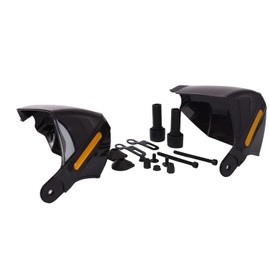 Pair 22 mm 7/8 Inch Black Motorcycle Hand Guards Hand Protectors Handlebar Protection Wind Protection