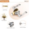 Probrico Privacy Door Levers Interior Door Handles Levers, Wave Style