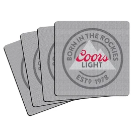 Boelter Brands Coors Light Neoprene Coaster, 4-Pack