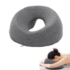 Piashow Massagekissen Kopf Loch, Atmungsaktives U-Förmiges Massage-Gesichtswiegenkissen, Massage Kopfstütze für Bett, Massagekissen für zu Hause für Spa Salon Massagebett