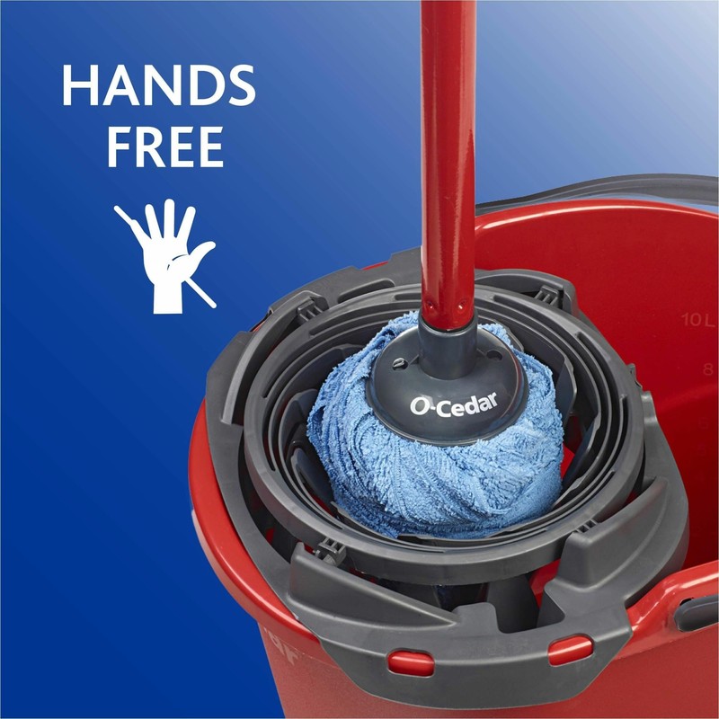 O-Cedar QuickWring 2.5 Gal Bucket, Red, 1 Each