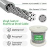 5/32" Wire Cable Rope Kit ，Vinyl Coated 304 Stainless Steel