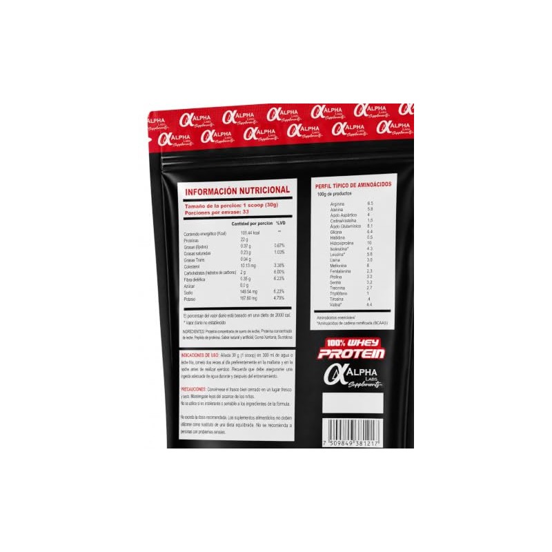 ALPHA LABS SUPPLEMENTS - Alpha Labs 100% Whey Protein 1