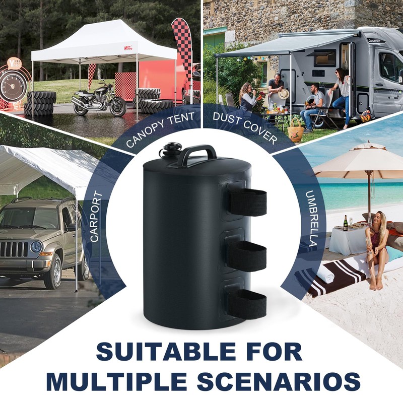 MASTERCANOPY Canopy Heavy Duty 88LBS Weight Water Bag, Set of