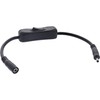 InLine® DC Cable with Switch, DC Male/Female 3.5 x 1.35