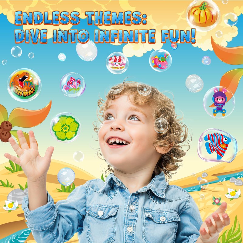 3200+ Stickers for Kids, 3D Puffy Sticker, 64 Different Sheets,