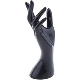 Hand Jewelry Display Holder Female Mannequin Hand Jewelry Bracelet Ring Gloves Display Organizer Stand - Black