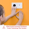 Baby Safety Outlet Plug Electrical Socket Covers, Pure Black