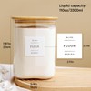 Large glass flour and sugar containers with 132 Kitchen Pantry