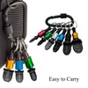 6 Pieces Drill Bit Set with Keychain and Carabiner, HVAC