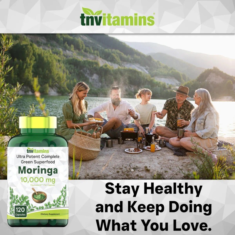 Tnvitamins Moringa 10,000mg Cpsulas 120 Superalimento