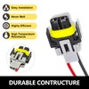 Tippwoo 2 PCS H11 Car Fog Light Wiring Harness Plug,