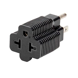 4-in-1 15 Amp to 20 Amp T Blade Adapter, Nema 5-15P to 5-20R, 5-15P to 6-15R, 6-20R Plug Outlet, AC Power Adapter Converter, 15A 125V to 20A 250V