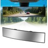 HmmtyRack Rear View Mirror, Chrome Anti-glare Panoramic Rear Mirrors Universal