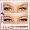 Mavphnee Brown Eyelash Clusters Wispy Lash Extension Cluster Natural Individual