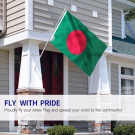 Anley Fly Breeze 3x5 Feet Bangladesh Flag - Vivid Color and Fade Proof - Canvas Header and Double Stitched - Bangladeshi Flags Polyester with Brass Grommets 3 X 5 FT