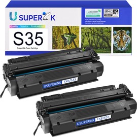 USUPERINK S35 Compatible Toner Cartridge Replacement for Canon S35 Black Toner Cartridge Work for ImageClass D300 D320 D340 D360 LaserClass 310 510 FAXPHONE L170 L400 L380 L380S L390 Printer (2-Pack)