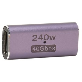 GOWENIC Adaptador USB C Hembra a Hembra, Adaptador USB 4.0 C Hembra a Hembra de 240 W, 40 Gbps, Acoplador USB Tipo C de 8 K 60 Hz para Teléfonos Portátiles, Dispositivos Tipo C, GOWENIC8O3BH2XG7K