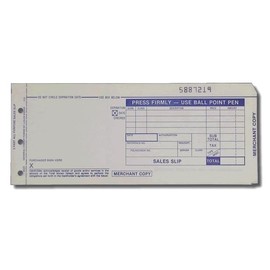 2-Part Long Credit Card Sales Slips (Pack of 100)