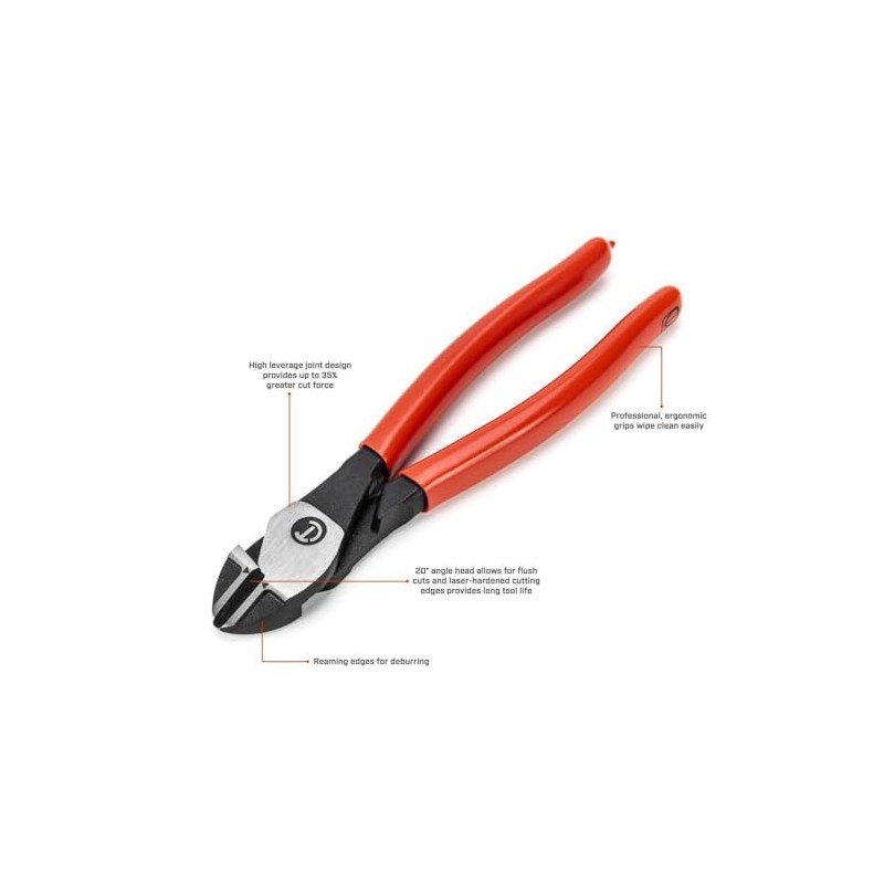 Crescent Diagonal Cutting Plier Dipped Handle - Wire & Cable