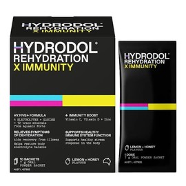 Hydrodol Rehydration X Immunity Powder Lemon + Honey Sachets 7g X 10