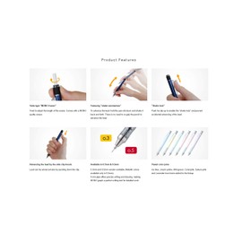 Tombow Mechanical Pencil, Monograph Clear Color 0.5mm, Clear (DPA-138A)