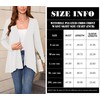 Witsmile Women's Long Sleeve Open Front Cardigan Casual Loose Lightweight